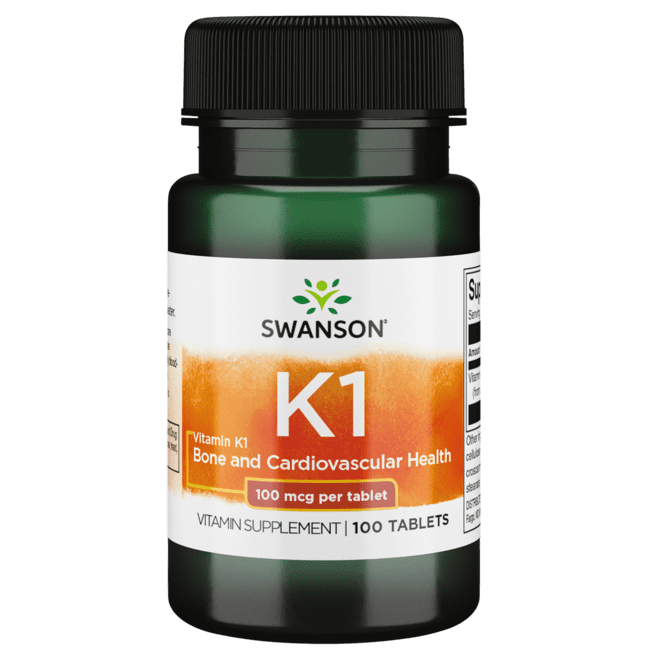 Swanson Vitamin K-1 100 Mcg 100 Tablets