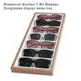 thumbnail image 4 of keepw 7 Grids Glasses Display Tray Cases Necklace Rack Wood Jewelry Organizer Storage Box Sales Counter Home Gray, 4 of 6