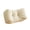 White, variant on White White Thickened Lumbar Support Cushion Back Pillow For Office Chair Sofa Car