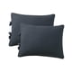 thumbnail image 3 of Funda de almohada Macarena de microfibra de poliéster suave Azul oscuro, 3 of 8