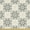 Abstract Talavera Motifs, variant on Ambesonne Ethnic Fabric by the Yard Upholstery, Tribal Style Zigzag Triangle, 1 Yard, Ivory and Pale Sepia