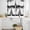 White Black, variant on Vintage Paris Kitchen Curtains Sets for Windows 36 Inch Length, Chic Shabby Retro Landscape Black White Rod Pocket Window Treatments Tier Curtains and Valances Set for Bedroom/Bathroom
