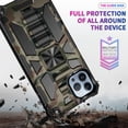 thumbnail image 2 of Camouflage Magnetic Kickstand Case for Apple iPhone 14 Pro, Military Grade Heavy Duty Shockproof Protection Army Camo Phone Cover Case for iPhone 14 Pro MC Army Green, 2 of 13