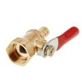 thumbnail image 2 of ZheElen Valve à Bille en Laiton Fileté Polyvalent pour des Utilisations Multiples 16mm 8mm Rouge 1Set, 2 of 6