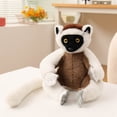 thumbnail image 4 of Mono de Peluche de Terciopelo Realista 9.8'' Lémur de Simulación Juguete de Peluche Muñeco Regalo de Cumpleaños, 4 of 4