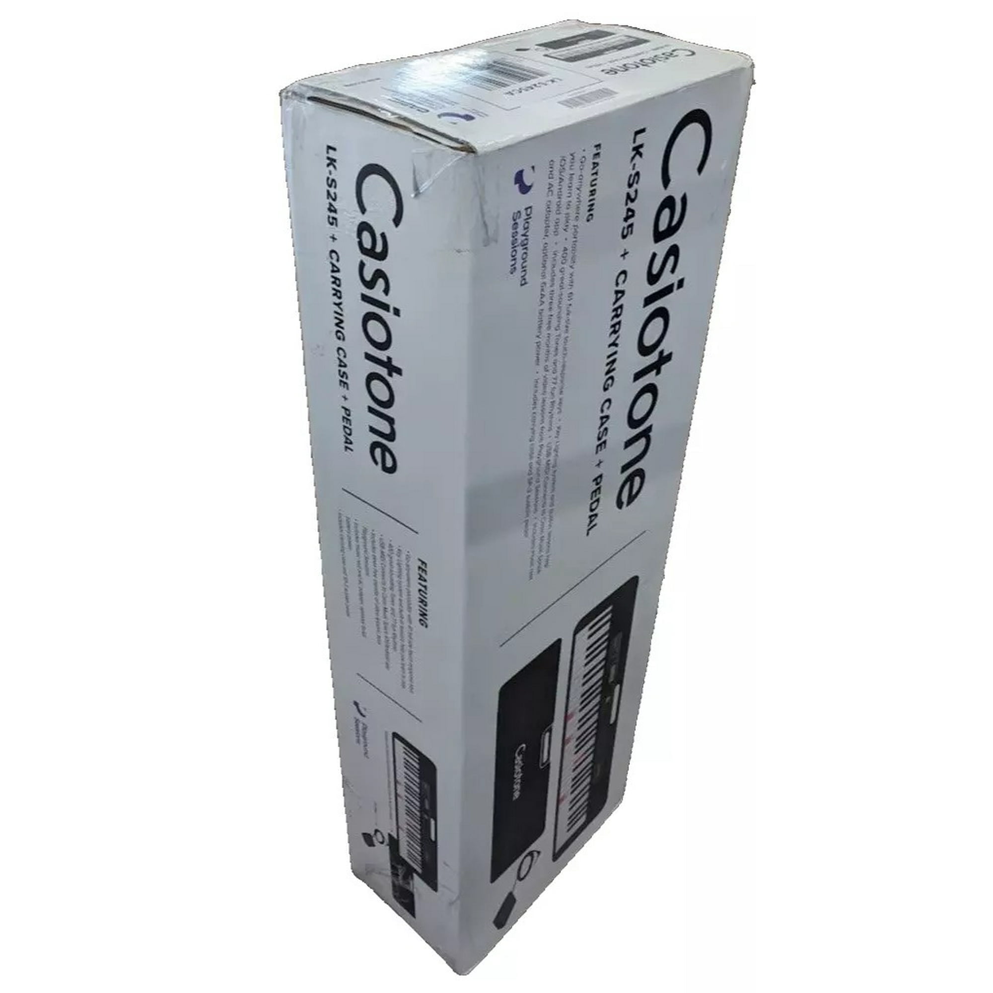 Casio Casiotone 61-Key Lighted Keyboard With Sustain Pedal, Protective Case Bundle