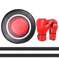 thumbnail image 3 of Almohadilla de boxeo montada, saco de boxeo, equipo de boxeo, entrenamiento de fuerza, objetivo de enfoque, almohadilla de boxeo de PU para kickboxing Guantes rojos para adultos, 3 of 8