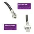 thumbnail image 3 of Universal Rear Brake Line Hose, T-End Fitting, 3/8-24 IFF, 3 of 8