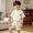 c-261White80, variant on MEZZALL Child Girls Summer Short Sleeve Knit Outfit Sets Two Piece Casual Sporty Tracksuit For Toddler Kids Lightweight Breathable Fashion Clothes Sets Round Neck Versatile Clothing Sets