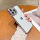 thumbnail image 5 of Funda compatible con iPhone 12 con protector de cámara de diamantes brillantes, funda de teléfono con cristales transparentes brillantes, a prueba de golpes, lente brillante para iPhone 12 (6.1''),, 5 of 8