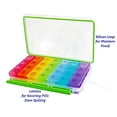 thumbnail image 5 of Damp-Proof Large 7 Day Pill Organizer- Moisture Free Dustproof Snap Lids for Travel Prescription & Medication Pill Box Holder with a Pill tweezer spatula from Zzteck, 5 of 8