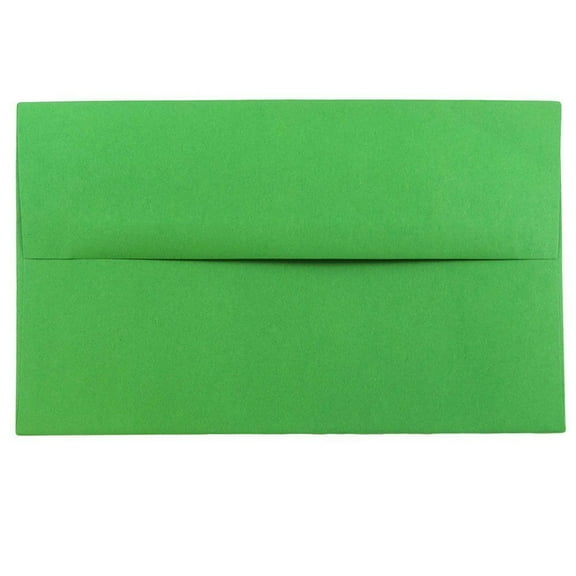 JAM Paper A10 Envelopes, 6 x 9 1/2, Green, 25/Pack