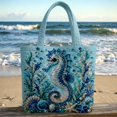 thumbnail image 2 of Into Adventure: Coastal Print Tote for School Season And Summer Holiday Beach Lightweight Shoulder for Everyday Use, 2 of 3