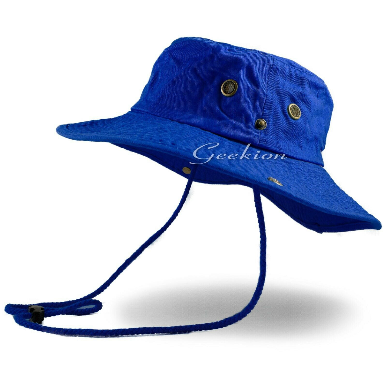 Unisex 100% Cotton Camo Bucket Hat Fishing Camping Safari Boonie