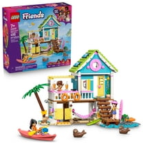 LEGO Friends Beach House with Seals Building Toy for Girls & Boys - Pretend Play Set for Kids, Ages 7  - W/3 Minidolls, 2 Toy Animals, & Accessories - Gift Idea for Birthdays - 42699