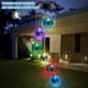 thumbnail image 3 of Campanas de viento solares LED para exteriores, campanas de viento de búho de cristal que cambian de color para decoración de jardín, regalos para fiestas en casa y Navidad., 3 of 5