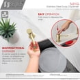 thumbnail image 2 of Stylish Ht 4" & 240 ml Brushed Gold Soap Dispenser for Kitchen Sink S-01G, 2 of 12