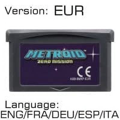 Metroid GBA Game Cartridge 32 Bit Video Game Console Card Fusion Zero Mission Double Pack for GBA/SP/DS-Zero Mission EUR