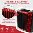 thumbnail image 6 of Rowadtim 22 Keys Accordion, 8 Bass Student Piano Accordions Suitable for Beginners and Students; Lightweight and Portable,  with  Backpack and Adjustable Straps (Red), 6 of 6