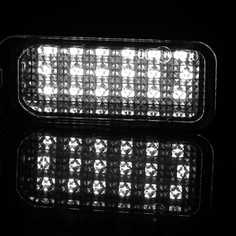 Unique Bargains 2pcs LED License Plate Light Car Number Lamp White