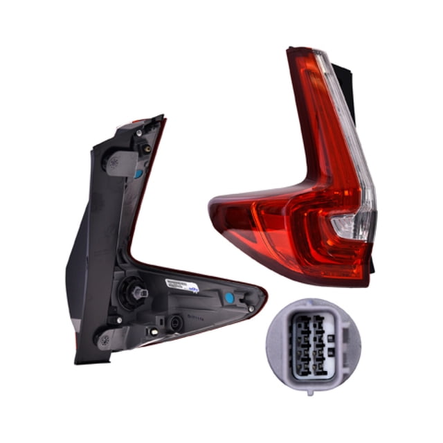 Calavera DEPO Cr-V 2017 A 2019 Honda Exterior Izquierdo Con Leds