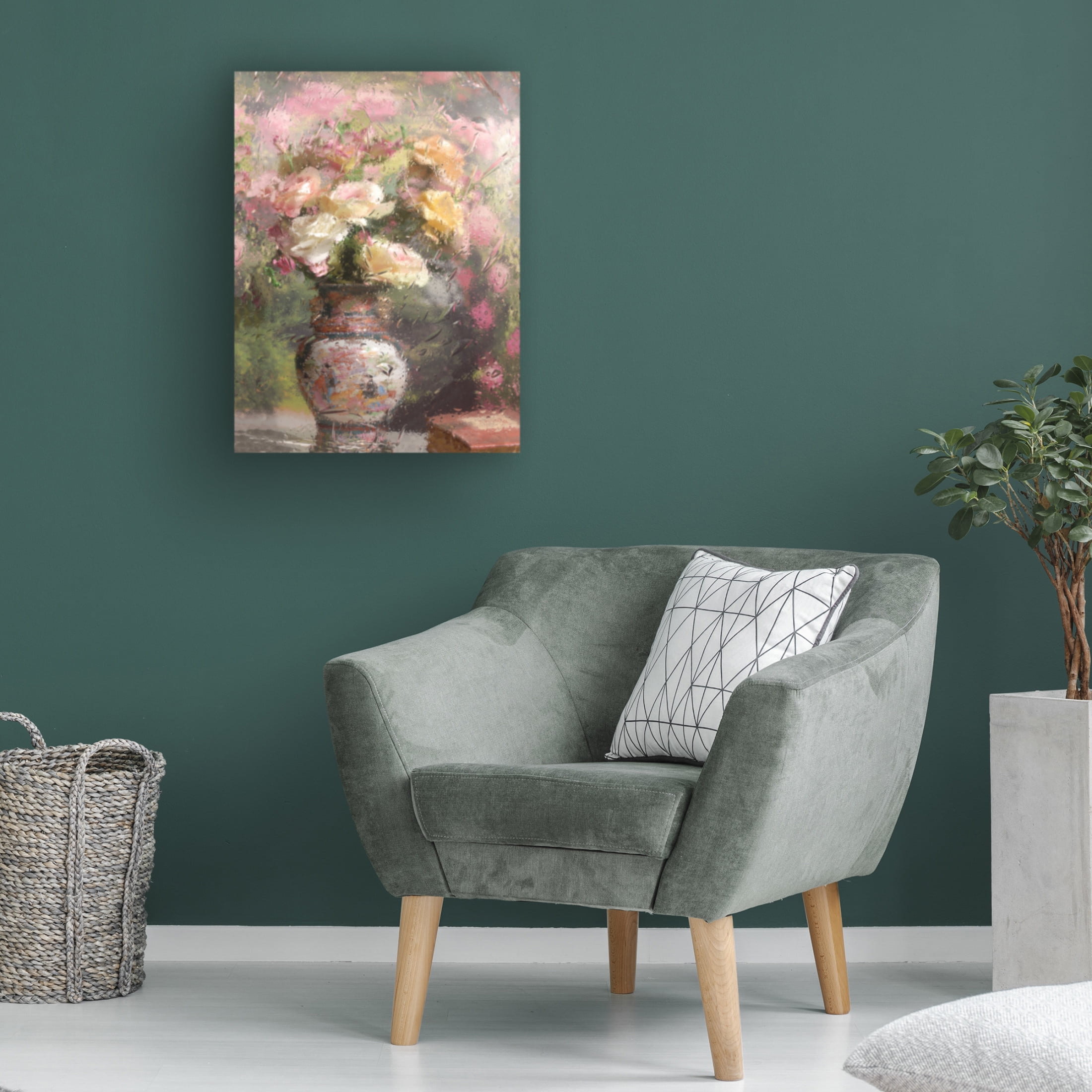 Trademark Fine Art Andrey Morozov Still Life With Flowers Canvas Wall Art