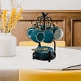thumbnail image 1 of Coffee Cup Holder Cup Drying Rack Tea Cup Rack Stand Multipurpose Cups Stand Black, 1 of 8