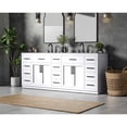 thumbnail image 3 of Elegant Kitchen and Bath Alden 84 inch Double Bathroom Vanity in White, 3 of 10