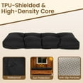 thumbnail image 5 of 36" x 14" Outdoor Bench Cushion, High-Density 60D Foam for Soft Support, Waterproof & UV-Resistant All-Weather Seat Pad with Non-Slip Backing, Perfect for Garden, Mudroom & Window Seat, Black, 5 of 6