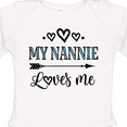 thumbnail image 4 of Inktastic My Nannie Loves Me Granddaughter Boys or Girls Long Sleeve Baby Bodysuit, 4 of 5