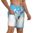 thumbnail image 3 of Gaeub Collie in Bathtub Mens Swim Trunks Stretch Beach Shorts Quick Dry for Men Swim Shorts Swimwear with Pockets- X-Large, 3 of 9