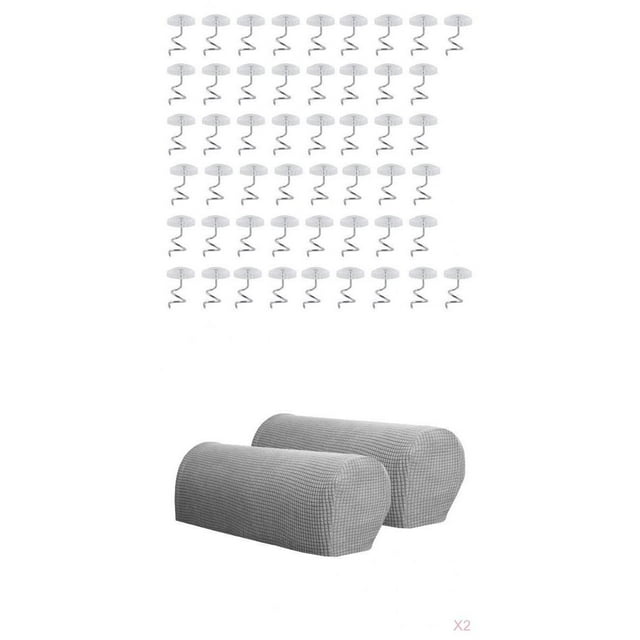 De 4 De Reposabrazos De Sofá Muebles Elásticos Funda De Sillón Lavable Reposabrazos , Con Pernos Giratorios