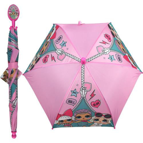 LOL Surprise Childrens/Kids Leopard Stick Umbrella 333 