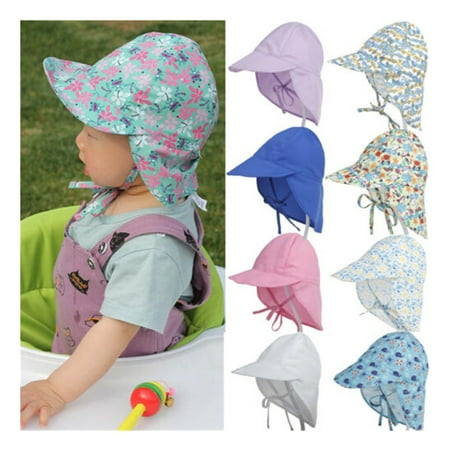 

Summer Toddler Kids Baby Girls Boys Sun Hat Outdoor Neck Ear Cover Anti UV Protection Caps
