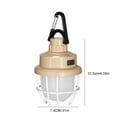 thumbnail image 3 of LED Camping Lantern Rechargeable Outdoor Hanging Light | USB Type-C | 2000mAh Battery | 4-Stage Dimming | Portable Clip Hook | IPX4 Waterproof | 4.05x2.91in | for Hiking Fishing Emergency, 3 of 9