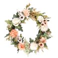 thumbnail image 3 of Fake Rose Wreath Simulation Flower Garland for Marriage Home Living Room Floral Decor, 3 of 6
