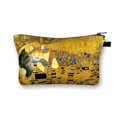 thumbnail image 1 of Estuche de cosméticos con estampado de gato para mujer, bolsas de maquillaje, bolsas de cosméticos de gatito de dibujos animados, bolsa de almacenamiento para niñas, Gato divertido, Cosplay, Mona Lisa qiuyongming unisex, 1 of 2
