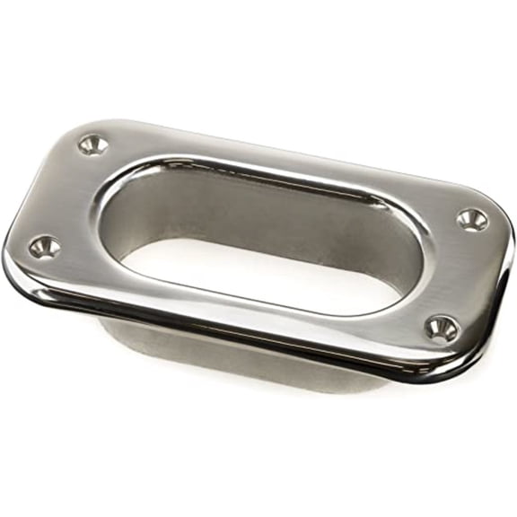 Whitecap 6128C 316 S.S. Hawse Pipe - 6"x3-1/4"