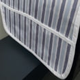 thumbnail image 3 of Harbour Stripe Microwave Oven Cover, Abstract Soft Toned Sketchy Horizontal Stripes Pattern, Water Resistant Organizer with Pockets for Kitchen, 36" x 12", Cadet Blue Pale, by Ambesonne, 3 of 4