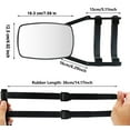 thumbnail image 2 of Universal Clip-on Trailer Mirrors, 2-Pack, Rotating Adjustable Dual-View Trailer Mirrors, Suitable for Cars, Trucks, and Trailers, 2 of 6