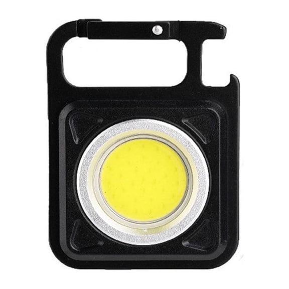 Bibsen Mini LED Flashlight, Small Keychain Flashlight, Rechargeable Portable Pocket Flashlight 4 Light Modes Light , Bottle Opener, for Night Fishing, Walking and Caming