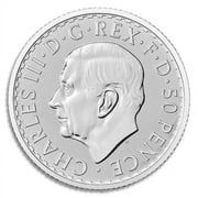 BRITISH ROYAL MINT 1/4 Oz British Britannia, 2024 King Charles III - .9999 Pure Silver