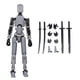 thumbnail image 1 of Qingsi Robot móvil multiarticulación, modelo de cuerpo humano impreso en 3D, juguete de PVC, modelo de cuerpo completo, Robot móvil, decoración de escritorio, 1 of 2
