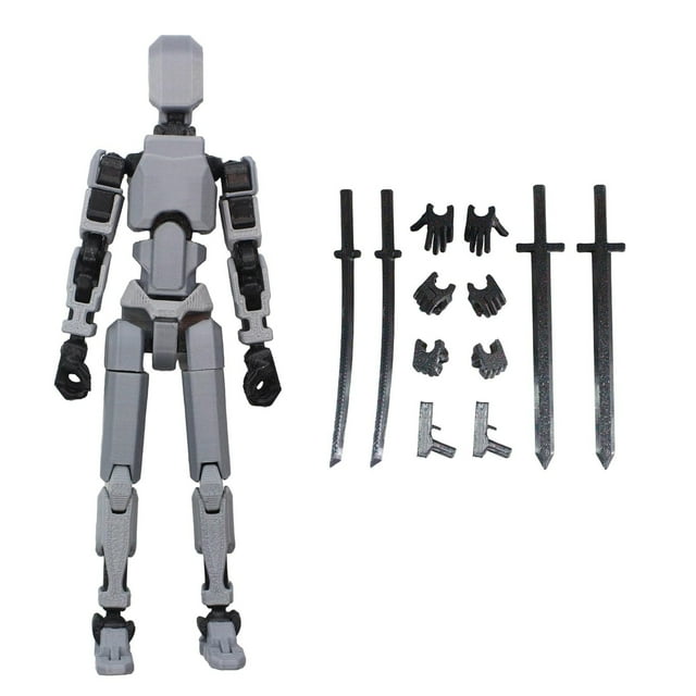 Titan 13 Action Figure,Assembly Completed Dummy 13 Action Figure Lucky 13 Action Figure T13 Action Figure 3D Printed Multi-Jointed Movable, 13 Action Figure Toy