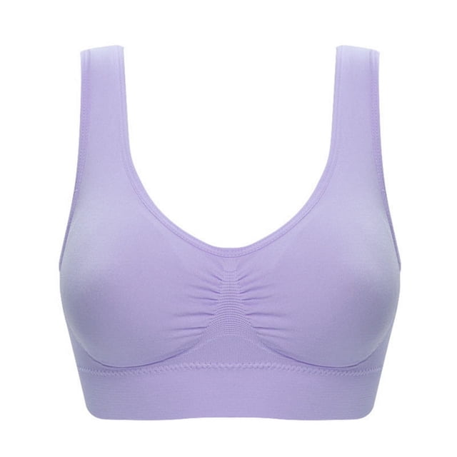 Sujetador deportivo push-up ajustable de una sola capa de gran tamaño sin almohadilla para el pecho sin aro de acero sin ropa interior push-up sin costuras