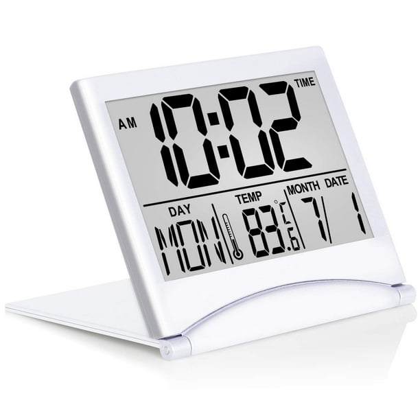 Betus Digital Travel Alarm Clock, Digital Desk Clock With Temperature