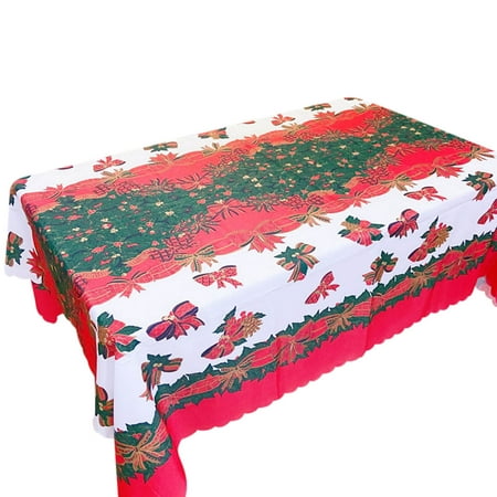 

Buodes Desk Decorations for Women Decorative Christmas Tablecloths Cartoon Home Tablecloth Cartoon Christmas Party Decorations Home Decorations Festival Table Cover