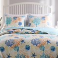 thumbnail image 2 of Greenland Home Fashions Montego Sham Standard Aqua, 2 of 3
