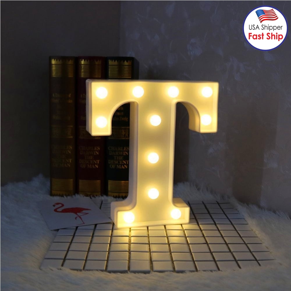 Details about   Letter C LED Light 4" Monogram Marquee Mini Tabletop Nightlight w/ 4-Hr Timer 