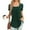 Army Green, variant on Short Sleeve Cute Summer Tops for Women Solid Square Neckline T-Shirts Summer Blouses